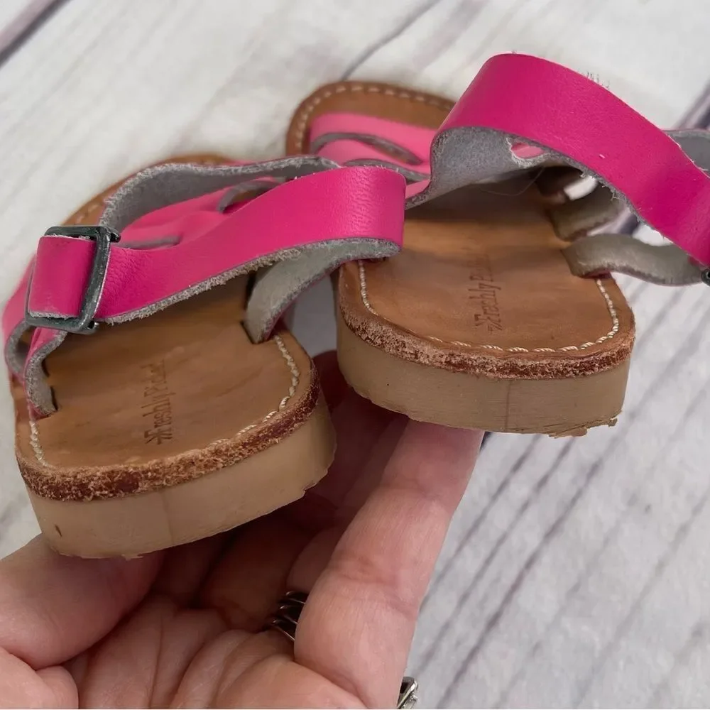 Freshly Picked Baby Girl Strappy Sandals‎ Size 4 Summer Spring Beach